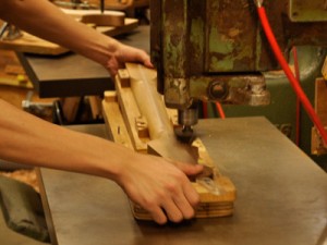 During processing thermowood
